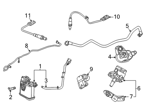 2021 Chevy Trailblazer Emission Components Diagram 1 - Thumbnail