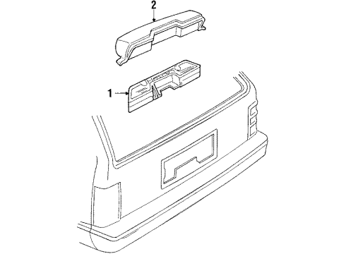 1985 Chevy Celebrity High Mount Lamps Diagram