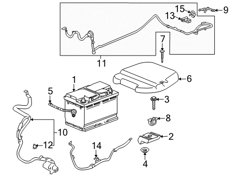 2009 Saturn Outlook Battery Diagram