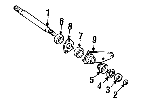 1993 Pontiac Grand Am Seal, Front Wheel Drive Intermediate Shaft Diagram for 10098246