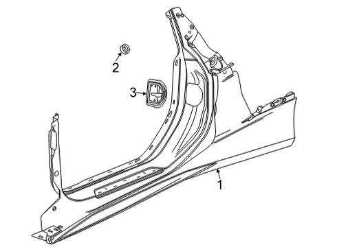 2023 Chevy Corvette Baffle, Ctr Plr Upr Diagram for 84535264