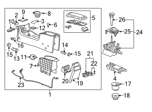 2007 Chevy Malibu Console Diagram