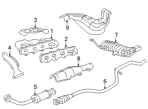 1999 Oldsmobile Alero Exhaust Manifold Diagram 1 - Thumbnail