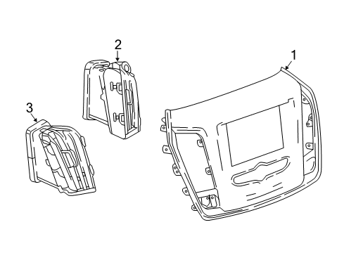 2020 Chevy Traverse Cluster & Switches, Instrument Panel Diagram 3 - Thumbnail