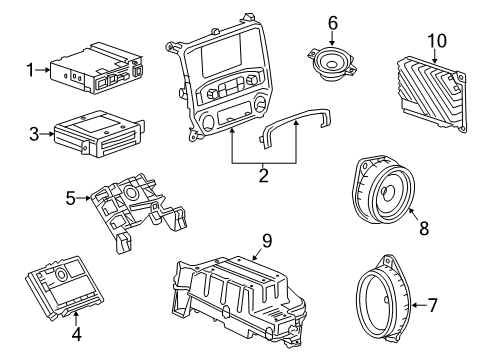 2019 GMC Sierra 3500 HD Sound System Diagram