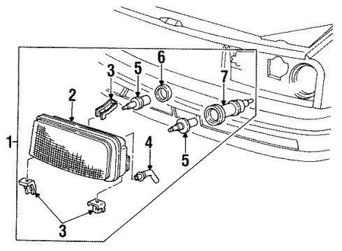 1993 Cadillac Allante Bulbs Diagram