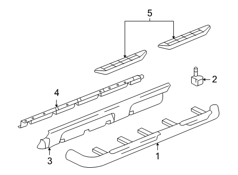 2005 GMC Yukon XL 2500 Running Board Diagram