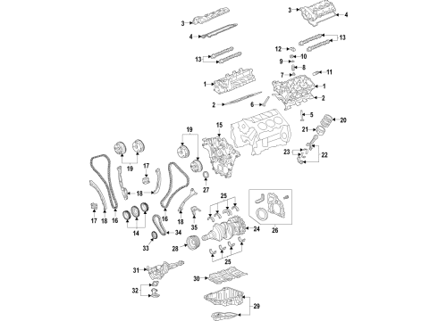 2019 Buick Regal Sportback Cooler Assembly, Engine Oil Diagram for 12674316