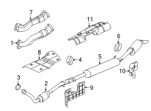 2005 Saturn Relay Exhaust Components Diagram