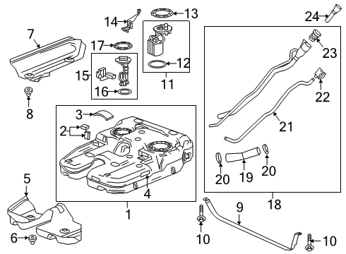 2023 Chevy Traverse MODULE ASM-F/PMP PWR CONT Diagram for 13554820