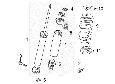 2020 Buick Regal TourX Shocks & Components - Rear Diagram 2 - Thumbnail