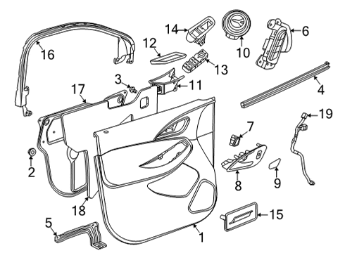 2023 Buick Encore GX Mirrors Diagram 1 - Thumbnail