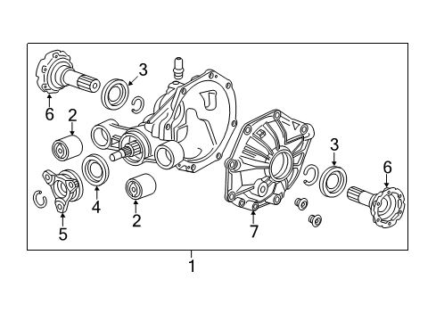 2021 Chevy Camaro Axle & Differential - Rear Diagram 1 - Thumbnail