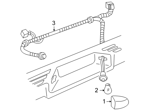 2012 GMC Sierra 1500 License Lamps Diagram 2 - Thumbnail