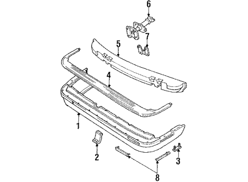 1991 Chevy Lumina APV Rear Bumper Diagram