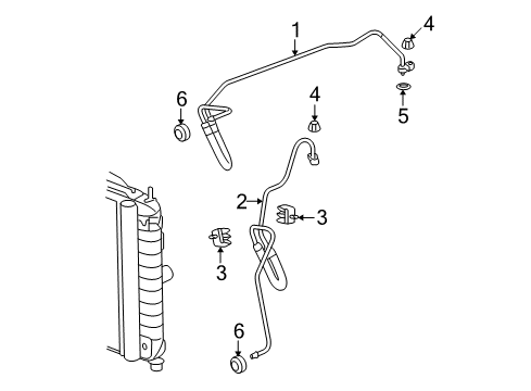 2008 Saturn Aura Trans Oil Cooler Diagram 2 - Thumbnail