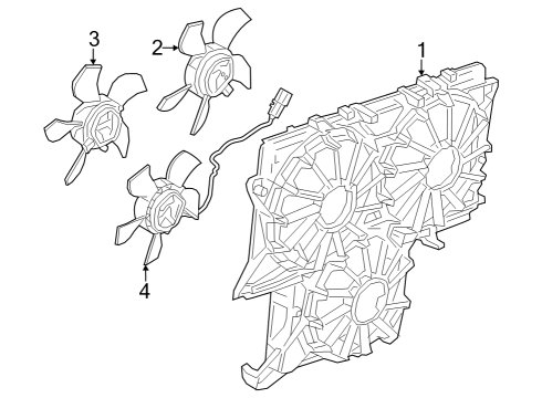 2023 Chevy Colorado Cooling System, Radiator, Water Pump, Cooling Fan Diagram