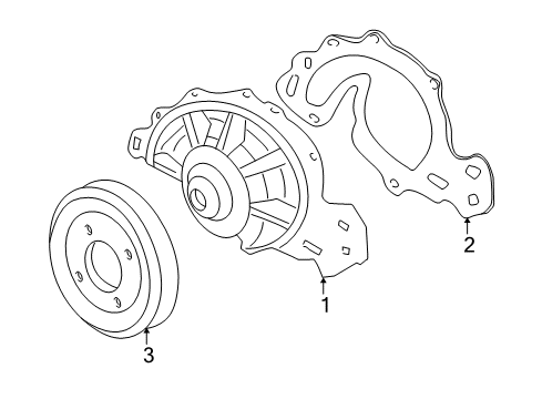 2002 Buick Century Cooling System, Radiator, Water Pump, Cooling Fan Diagram 1 - Thumbnail