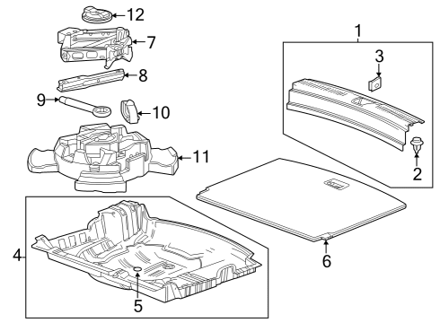 2024 Buick Encore GX Interior Trim - Rear Body Diagram