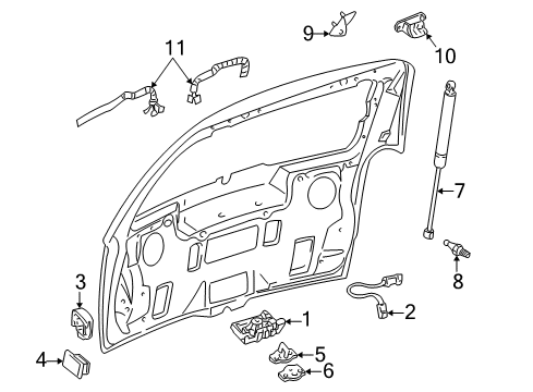 2005 Pontiac Montana Lift Gate Diagram 2 - Thumbnail