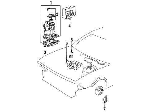 1993 Chevy Cavalier Anti-Lock Brakes Diagram