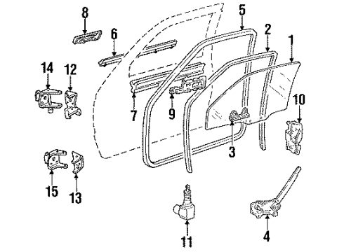 1991 GMC Sonoma Bracket, Electric Doorlock Actuator Diagram for 22049761