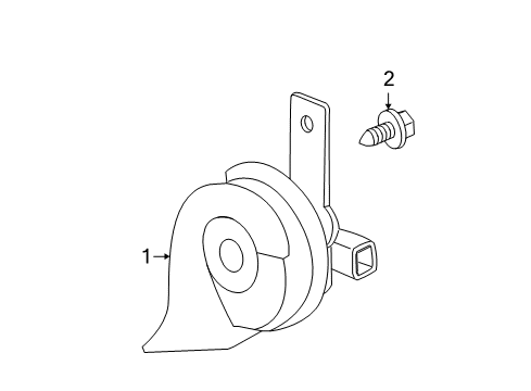 2015 GMC Acadia Horn Diagram