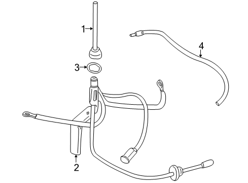 2000 Chevy Corvette Antenna & Radio Diagram 3 - Thumbnail