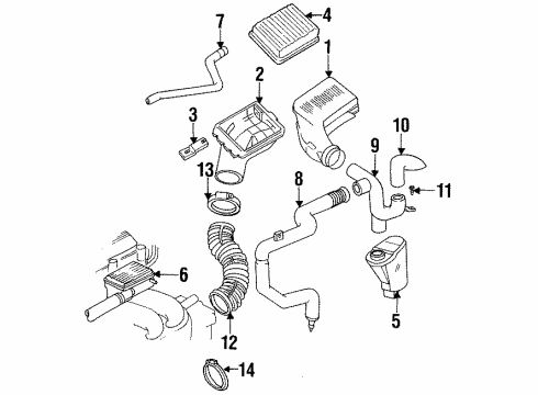 1992 Oldsmobile Achieva Air Intake Diagram