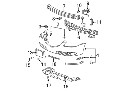 2010 Buick Lucerne Front Bumper Diagram