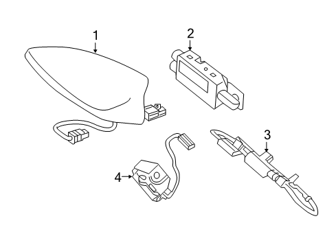 2020 Chevy Camaro Radio Assembly, Rcvr Eccn=5A992 Diagram for 84691617