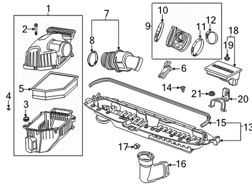 2023 GMC Sierra 2500 HD Air Intake Diagram 1 - Thumbnail