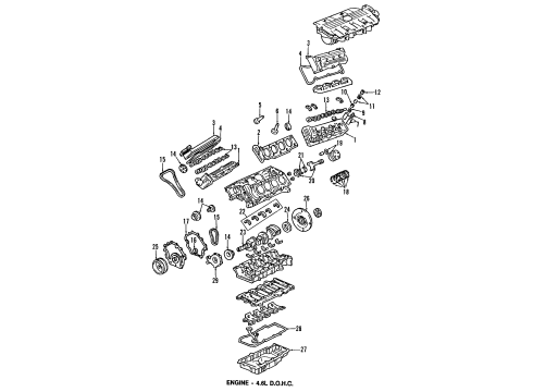 1993 Cadillac Allante Cover Assembly, Camshaft, (Lh) Diagram for 12556923