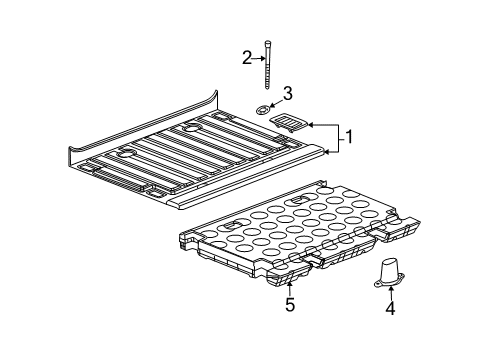 2007 Hummer H2 Interior Trim - Rear Body Diagram 1 - Thumbnail