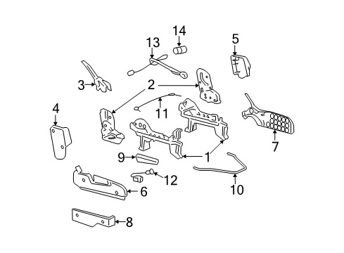 2008 Pontiac Torrent Handle,Passenger Seat Reclining *Cashmere Diagram for 19177313