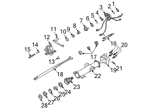 2005 Chevy Classic Bearing,Steering Shaft Lower (W/Adapter) Diagram for 26052366