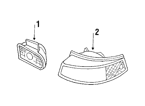 1985 Pontiac J2000 Sunbird Park Lamps Diagram