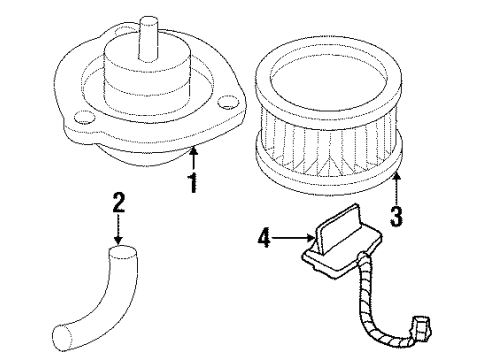 2001 Oldsmobile Intrigue Blower Motor & Fan, Air Condition Diagram