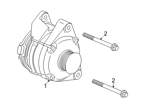 2004 Cadillac CTS Alternator Diagram 2 - Thumbnail