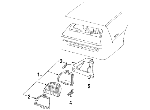 1988 Pontiac Sunbird Fog Lamps Diagram