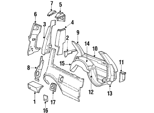 1987 Chevy Caprice PANEL Diagram for 20104478