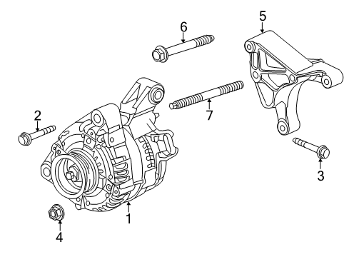 2011 Cadillac CTS Alternator Diagram 5 - Thumbnail