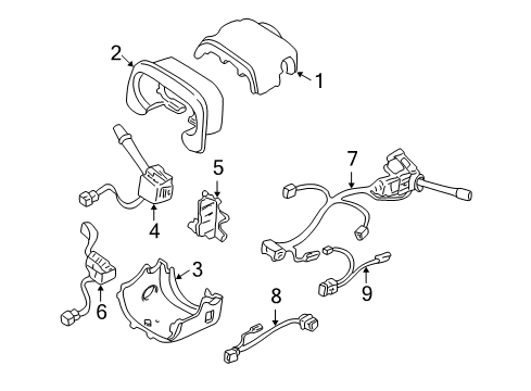 2004 Cadillac Seville Switch Asm,Cruise Control (Gray) *Gray Diagram for 12451238