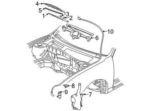 2004 Chevy Classic Wiper & Washer Components Diagram