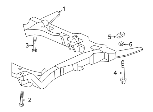 2004 Pontiac Grand Am Suspension Mounting - Front Diagram