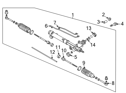 1998 Buick Century Gear Kit,Steering (Remanufacture) Diagram for 26079915