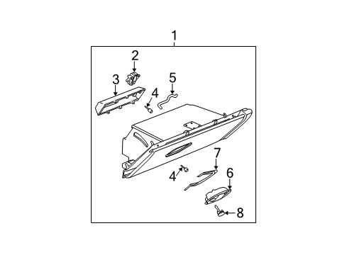 2005 Saturn Ion Glove Box Diagram 2 - Thumbnail