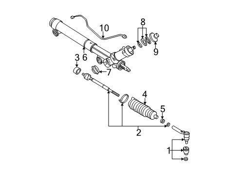 1999 Chevy Silverado 1500 P/S Pump & Hoses, Steering Gear & Linkage Diagram 3 - Thumbnail