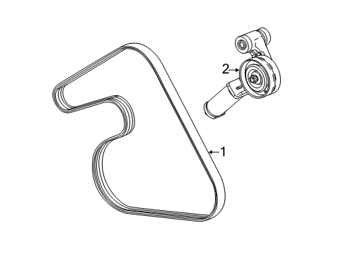 2012 Chevy Sonic Belts & Pulleys, Maintenance Diagram 1 - Thumbnail