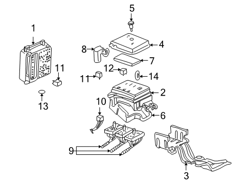 1999 Oldsmobile Alero Block Kit,Instrument Panel Wiring Harness Junction Diagram for 12496471